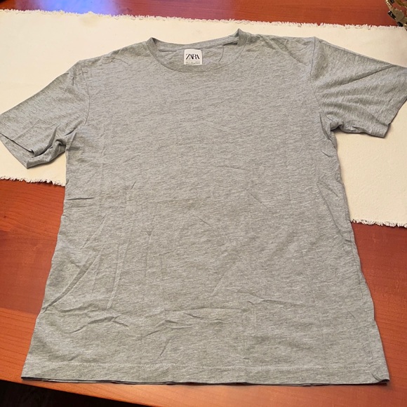 Zara Mens Crew Neck Tee Shirt - Picture 1 of 6